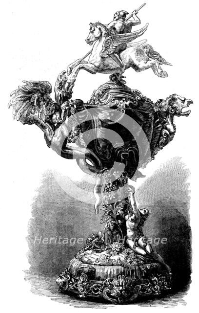 The International Exhibition - enamelled cup, by Harry Emanuel, 1862. Creator: Unknown.