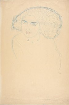 Head of a Woman, c. 1916. Creator: Klimt, Gustav (1862-1918).