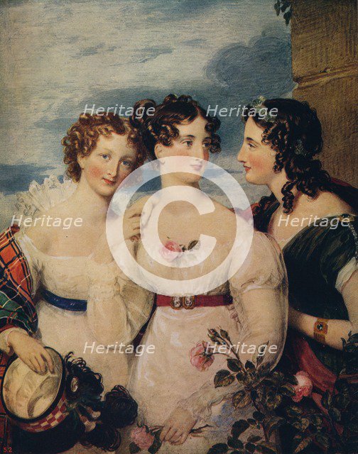 'The Union: Thistle, Rose, Shamrock', c1850. Artist: William Charles Ross.