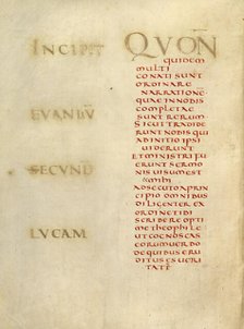 Incipit Page; Gospel Book, about 826-838. Creator: Unknown.