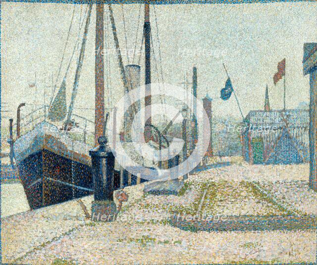 The "Maria" at Honfleur , 1886. Creator: Seurat, Georges Pierre (1859-1891).