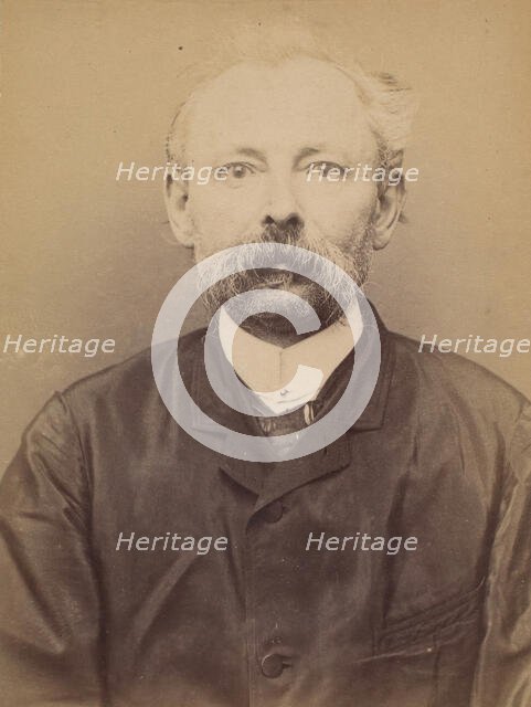 Millard. Victor. 53 ans, né le 5/6/40 à Moyon (Oise). Cordonnier. 16/3/94., 1894. Creator: Alphonse Bertillon.