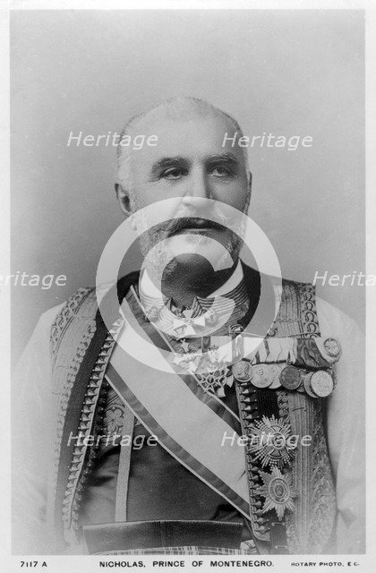 Nicholas, Prince of Montenegro, c1900s(?).Artist: Rotary Photo