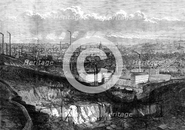 View of Bradford from Cliff Quarry, 1873. Creator: Unknown.