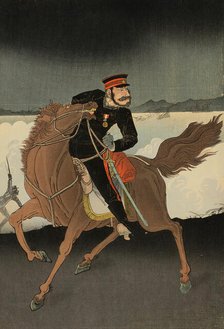 The Army and Navy Attack and Capture Weihaiwei (Ikaiei rikukaigun kogeki senryo zu), Japan, 1895. Creator: Kobayashi Ikuhide.