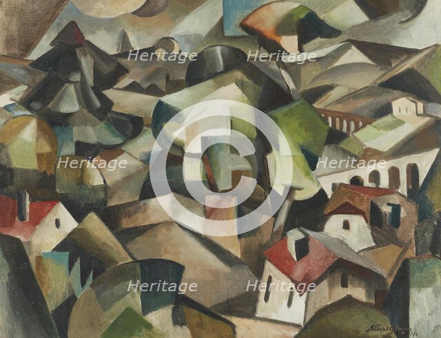 Paysage à Meudon, 1911. Creator: Gleizes, Albert (1881-1953).