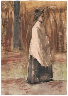 Woman in a Wood, 1882. Creator: Gogh, Vincent, van (1853-1890).