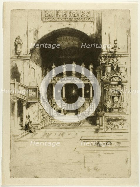 Saint Mark's, No. 3, 1900. Creator: David Young Cameron.