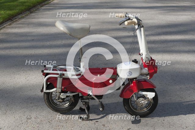 1975 Carnielli fold-up moped. Creator: Unknown.