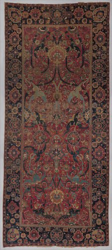 Floral Arabesque Carpet, probably Iran, 17th century. Creator: Unknown.