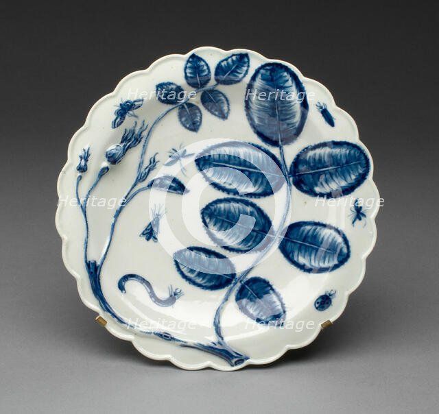 Plate, Worcester, c. 1765/70. Creator: Royal Worcester.