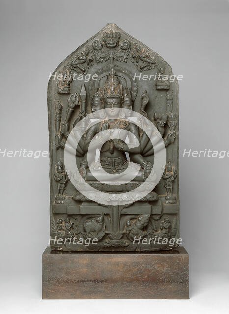 Cosmic Form of Shiva (Sadashiva), Pala period, c. 11th century. Creator: Unknown.