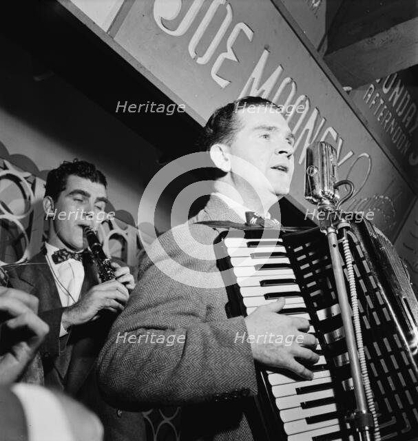 Portrait of Joe Mooney and Andy Fitzgerald, Dixon's Steak House(?), New York, N.Y., ca. Oct. 1946. Creator: William Paul Gottlieb.