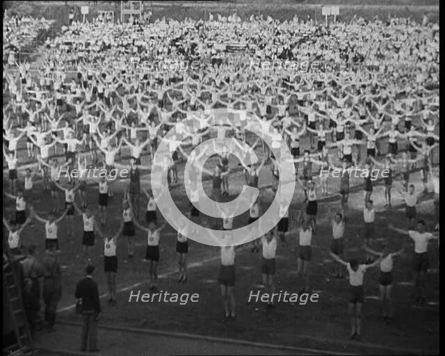 German People Exercising Outside, 1933. Creator: British Pathe Ltd.