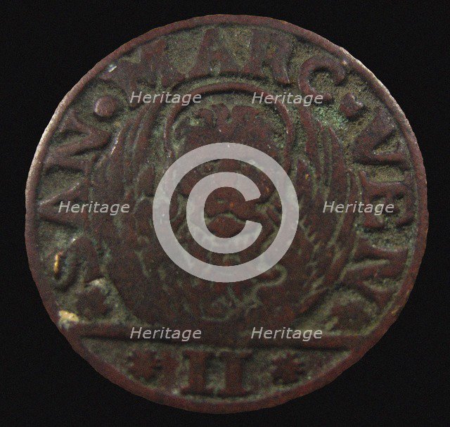 Gazzetta: Dalmatia & Albania, 2 Soldo, Republic of Venice. (Obverse) , 1684.