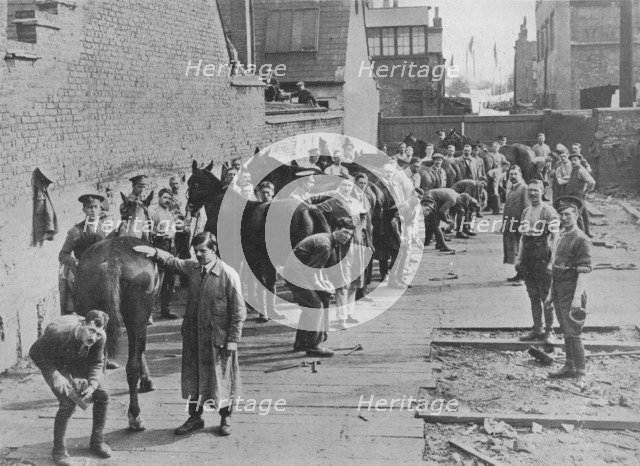 'The New Army in training at the Farriers' School', 1915. Artist: Unknown.