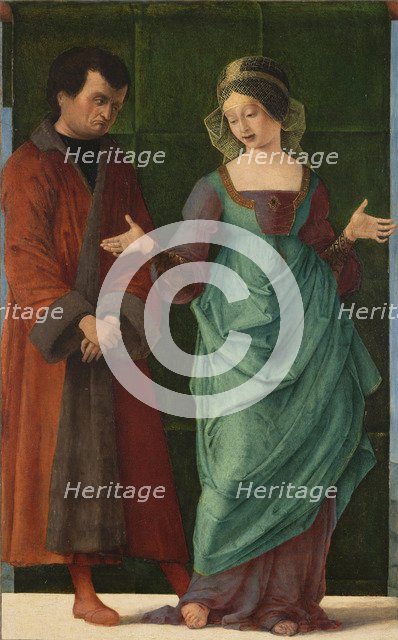 Portia and Brutus. Artist: Ercole de' Roberti (ca 1450-1496)