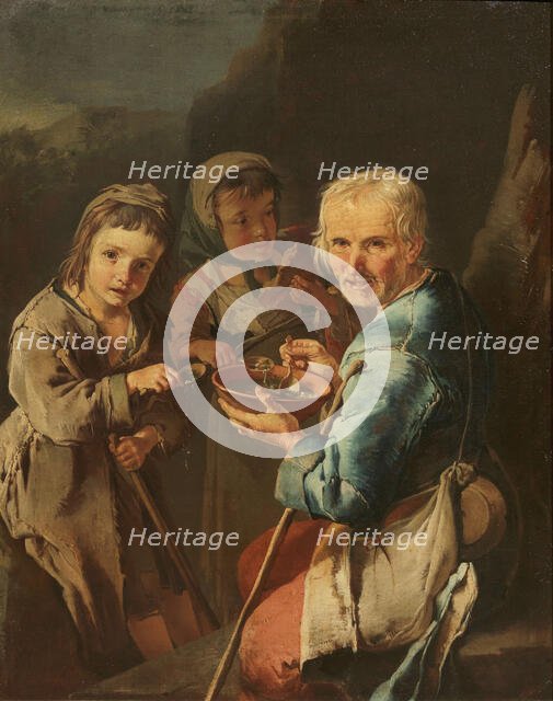 Beggars, End of 17th-Early 18th cen.. Creator: Cipper; Giacomo Francesco (1664-1736).