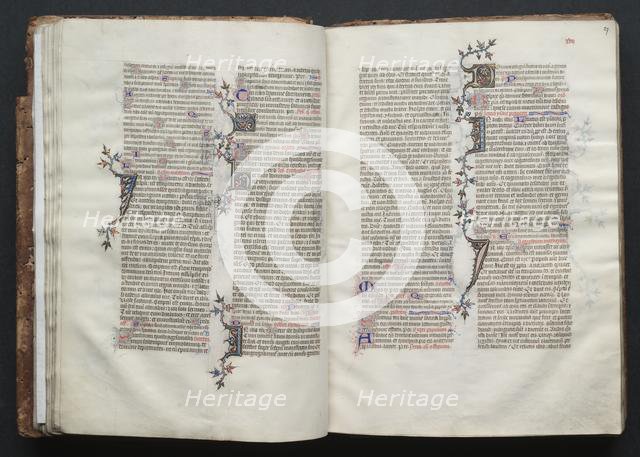 The Gotha Missal: Fol. 27r, Text, c. 1375. Creator: Master of the Boqueteaux (French); Workshop, and.