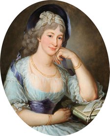 Portrait of Countess Maria Ernestine Gräfin Esterházy-Starhemberg (1754-1813), Early 1770s. Creator: Krafft (1764-1825).