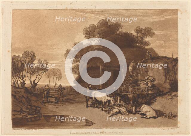 The Straw Yard, published 1808. Creator: JMW Turner.