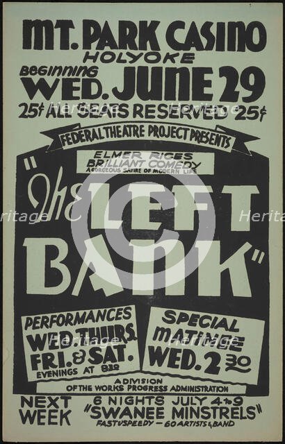 The Left Bank, Holyoke, MA, 1938. Creator: Unknown.