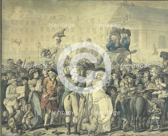 A detail from 'Westminster Election of 1788'. Artist: Robert Dighton