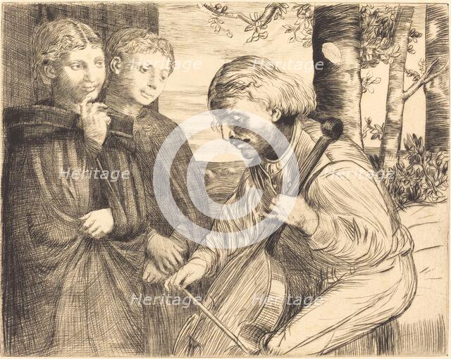 Viol Player (Le joueur de viole). Creator: Alphonse Legros.