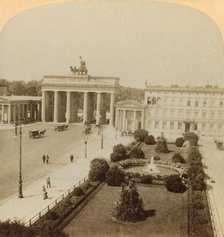 'Brandenburg Gate, Unter den Linden, Berlin, Germany', 1894. Creator: Underwood & Underwood.