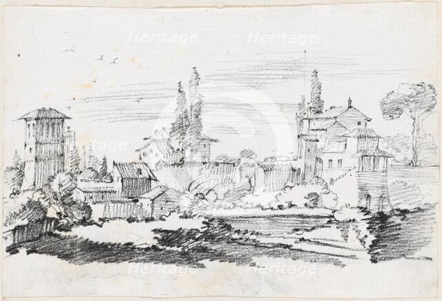 Houses in Italy, 1744/1750. Creator: Joseph-Marie Vien the Elder.