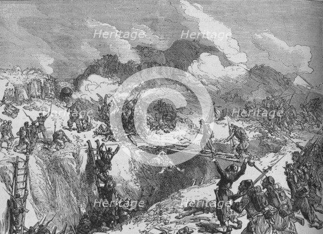 'French Attack on the Malakhoff', c1880. Artist: Unknown.