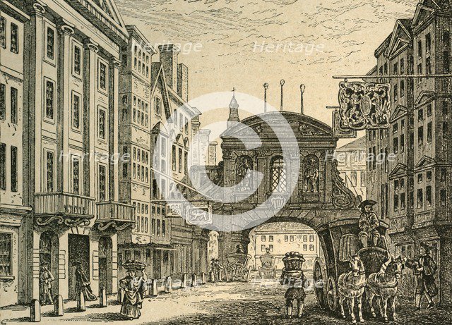 'Old Temple Bar and the Devil Tavern, (1897). Creator: Unknown.