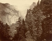 Tenaya Canyon from Union Point, Valley of the Yosemite, 1872. Creator: Eadweard J Muybridge.