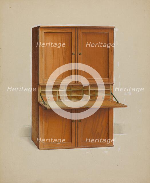 Shaker Desk, c. 1938. Creator: Irving I. Smith.
