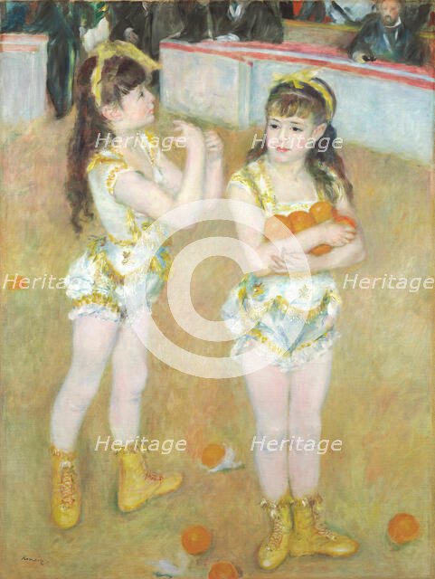 Acrobats at the Cirque Fernando (Francisca and Angelina Wartenberg), 1879. Creator: Pierre-Auguste Renoir.