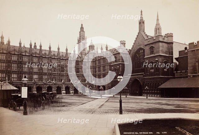 New Palace Yard, Westminster Hall, London, between 1870 and 1880. Creator: George Washington Wilson.