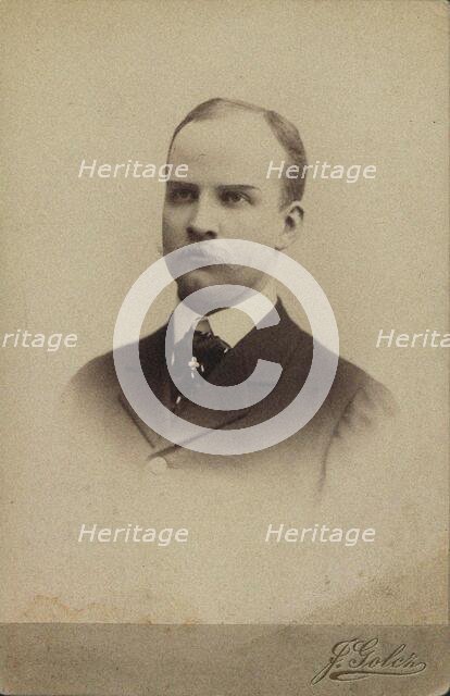 Portrait of the violinist and composer Emil Mlynarski (1870-1935), c. 1895. Creator: Photo studio Jadwiga Golcz.