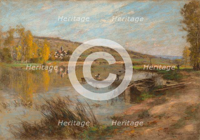 Quai au Sable, Chartèves, 1904. Creator: Léon Augustin Lhermitte (French, 1844-1925).
