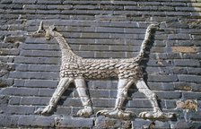 Dragon, glazed bricks, Ishtar Gate, Babylon, Iraq.