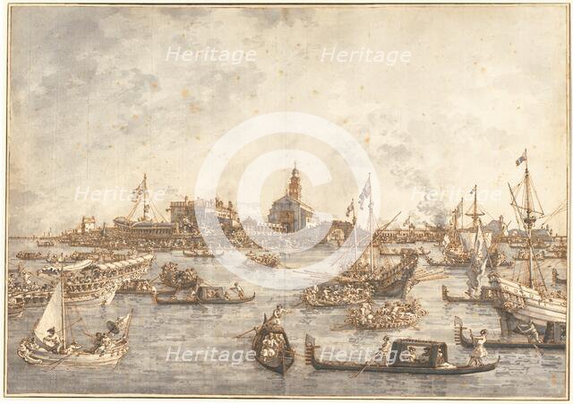 Ascension Day Festival at Venice, 1765/1766. Creator: Canaletto.