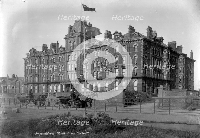 Imperial Hotel, Blackpool, Lancashire, 1890-1910. Artist: Unknown