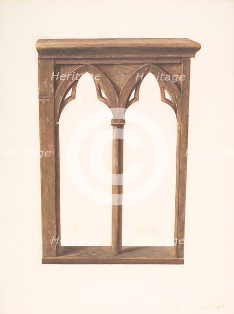 Altar Rail Gate, c. 1939. Creator: Manuel G. Runyan.