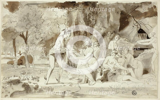 Mercury Bringing Bacchus to be Raised by the Nymphs, n.d. Creator: Juan Cristobal.