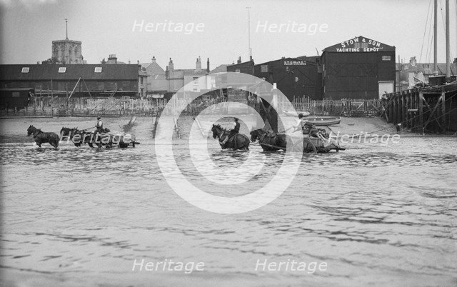 Shoreham harbour, Shoreham-by-Sea, West Sussex, 1905-1925. Artist: Edward John Bedford.