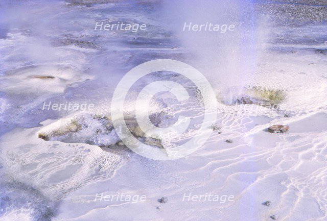 Calcite Formations, Hveravellir Hot Springs, North East of Langjokull, Iceland, 20th century. Artist: CM Dixon.