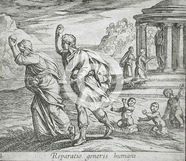 The Rebirth of Humankind, published 1606. Creators: Antonio Tempesta, Wilhelm Janson.