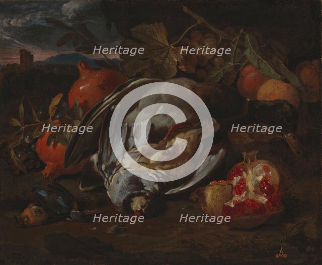 Still life with dead game, c1680s. Creator: Circle of Franz Werner von Tamm.