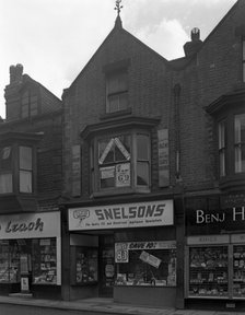 Snelsons electrical shop, Mexborough, South Yorkshire, 1963.  Artist: Michael Walters
