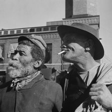 "Whiskers" and Johnny Carrol, two familiar faces on the waterfront, Washington, D.C., 1942. Creator: Gordon Parks.