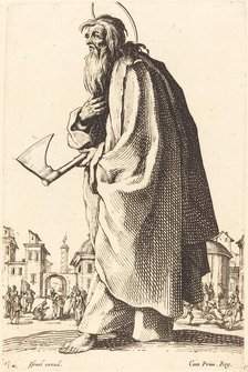 Saint Thaddeus, published 1631. Creator: Jacques Callot.